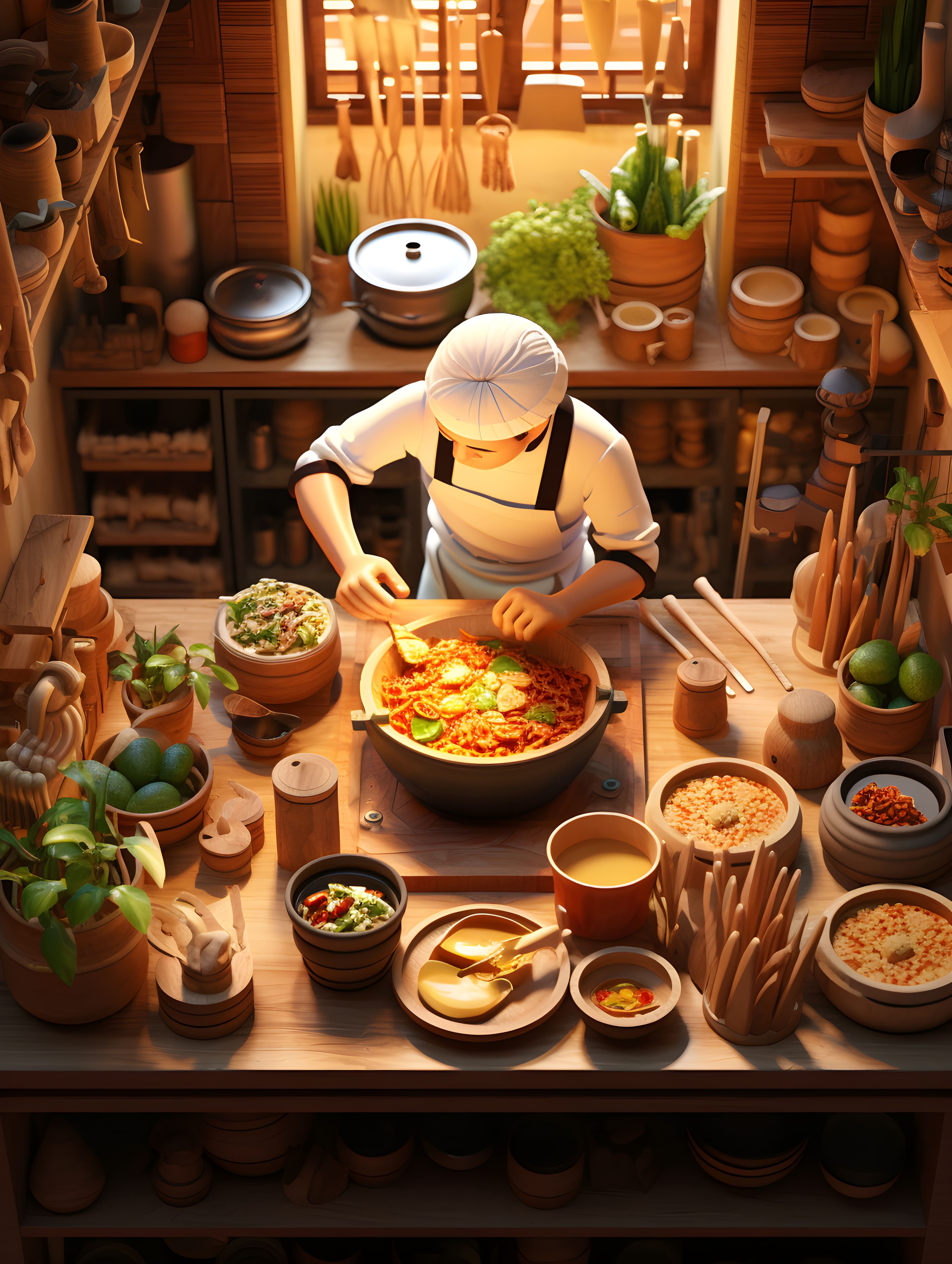 AI oil painting art